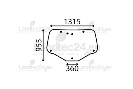 Cab Glass CNH 87744542